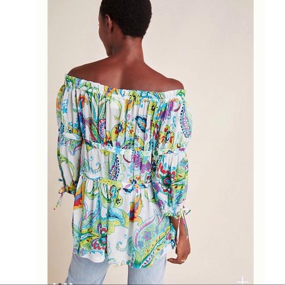 Last one! ANTHROPOLOGY Off the Shoulder Blouse - Picture 4 of 7